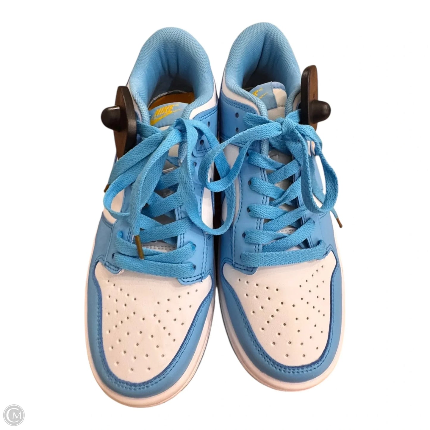 Shoes Sneakers By Nike In Blue & White, Size: 9