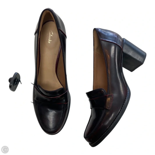 Shoes Heels Block By Clarks In Red, Size: 7.5