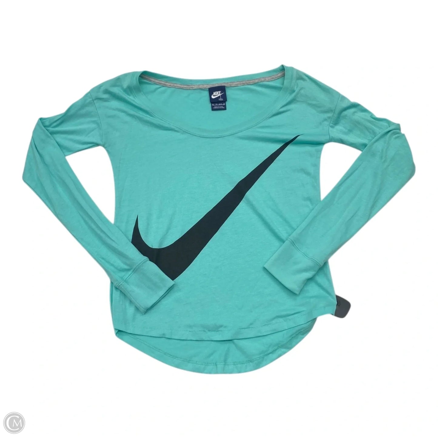 Athletic Top Long Sleeve Crewneck By Nike In Blue, Size: Xs
