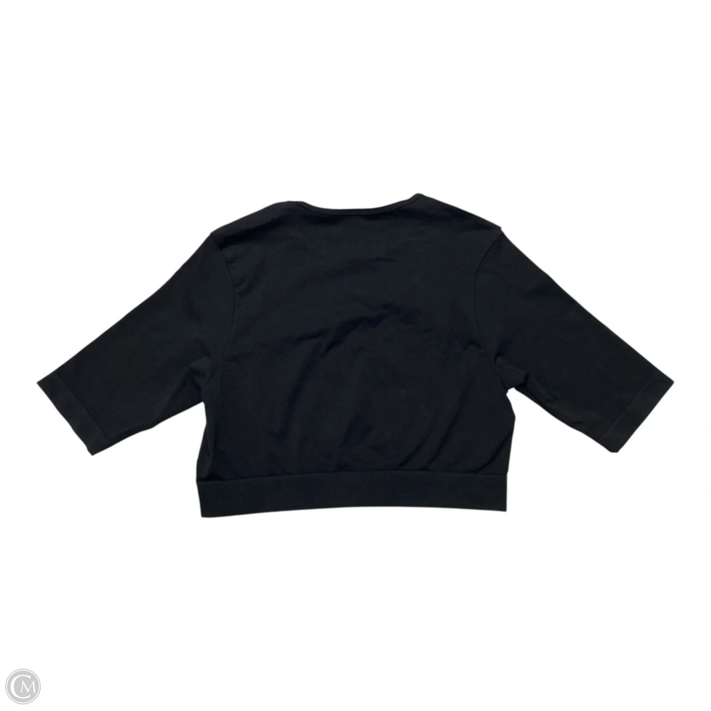 Athletic Top Long Sleeve Crewneck By Gym Shark In Black, Size: L