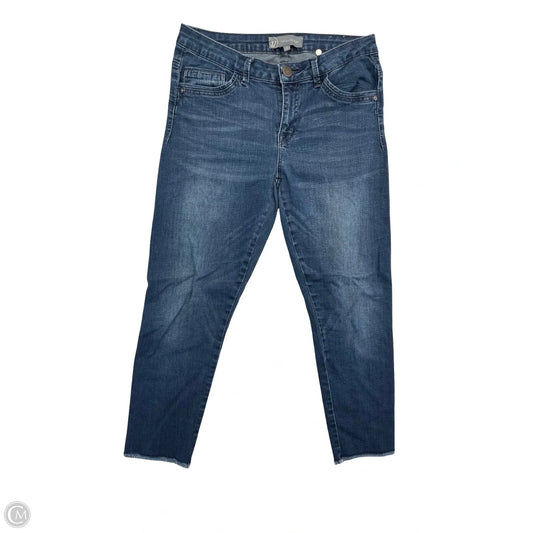 Jeans Straight By Wit & Wisdom In Blue Denim, Size: 8p