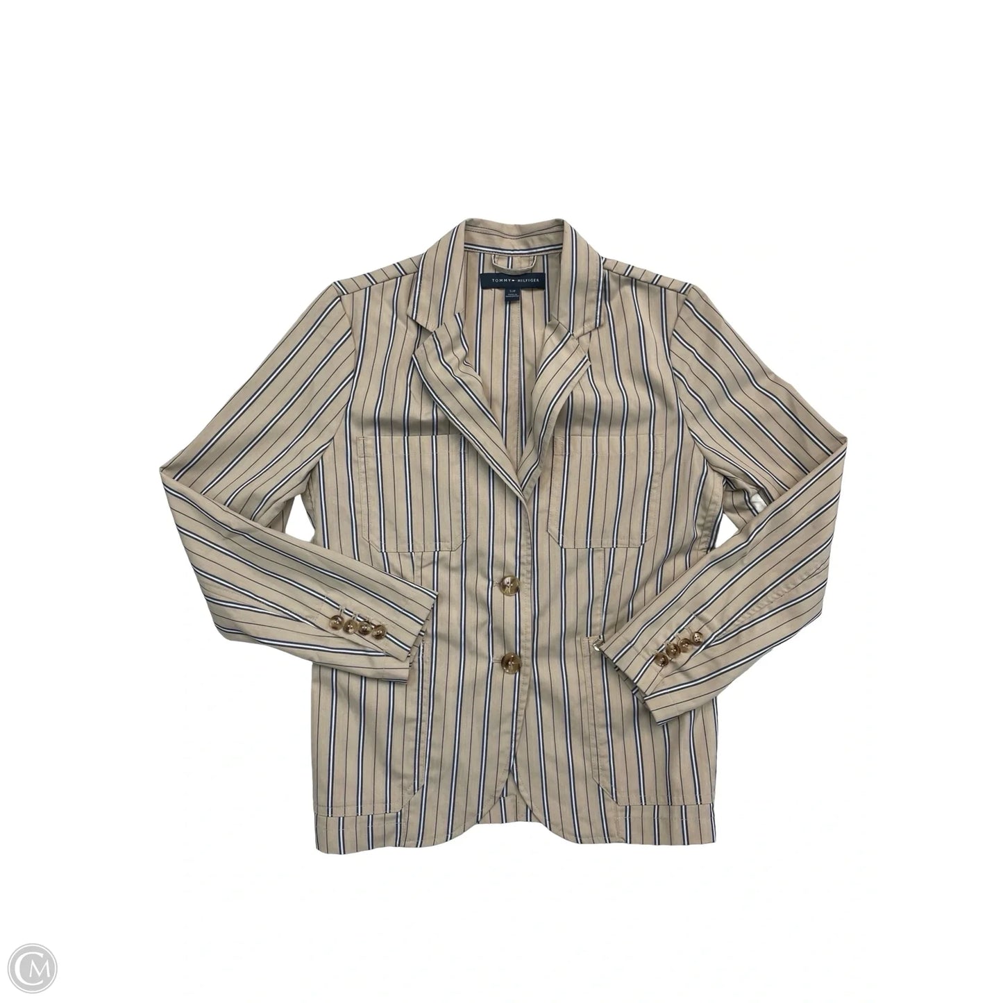 Blazer By Tommy Hilfiger In Striped Pattern, Size: S