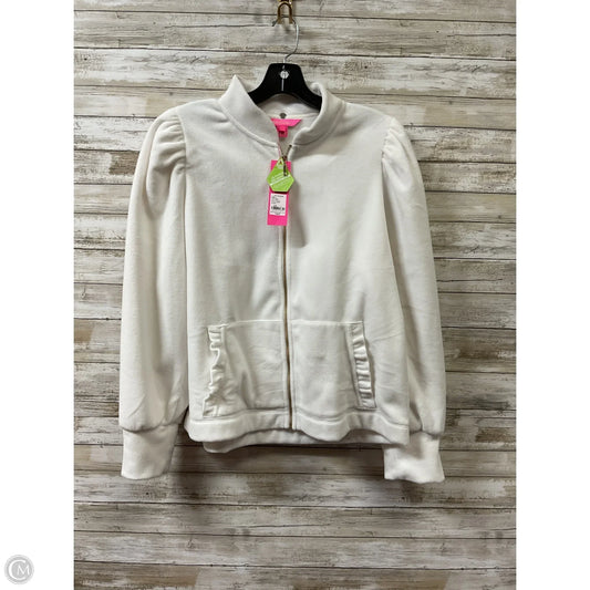 Jacket Fleece By Lilly Pulitzer In White, Size: L