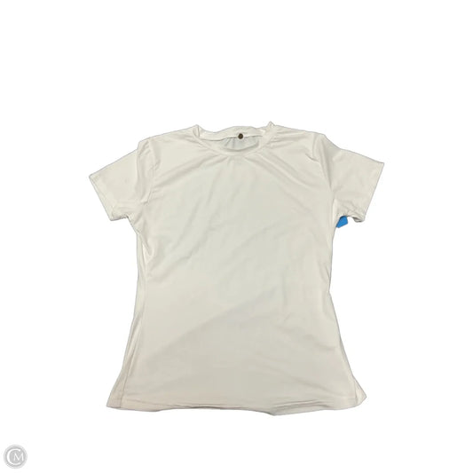Top Short Sleeve Basic By Cme In White, Size: L