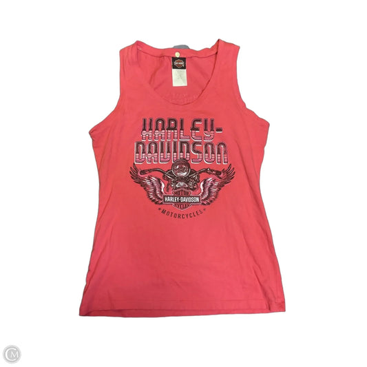 Tank Top By Harley Davidson In Red, Size: M
