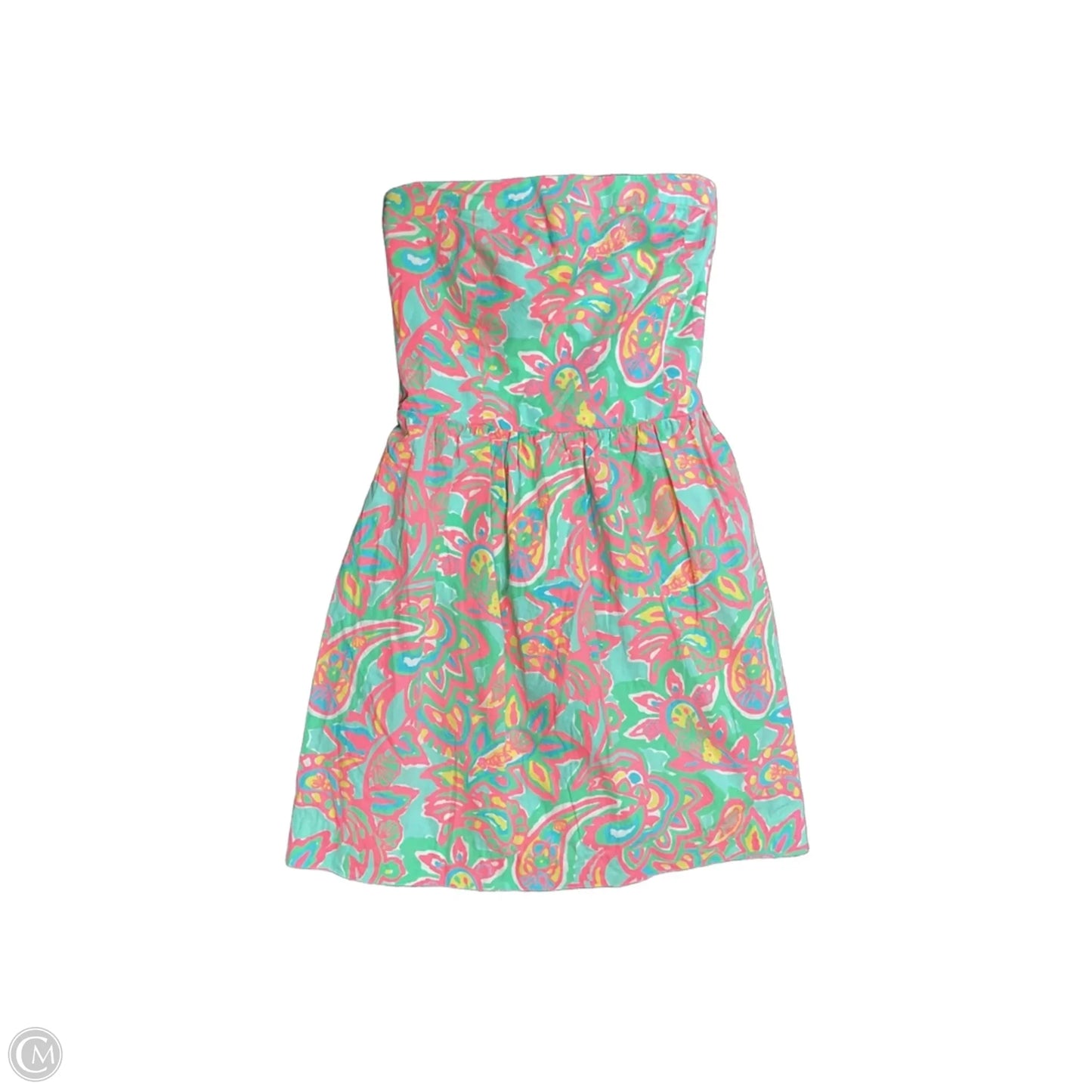 Dress Designer By Lilly Pulitzer In Green & Orange, Size: Xs