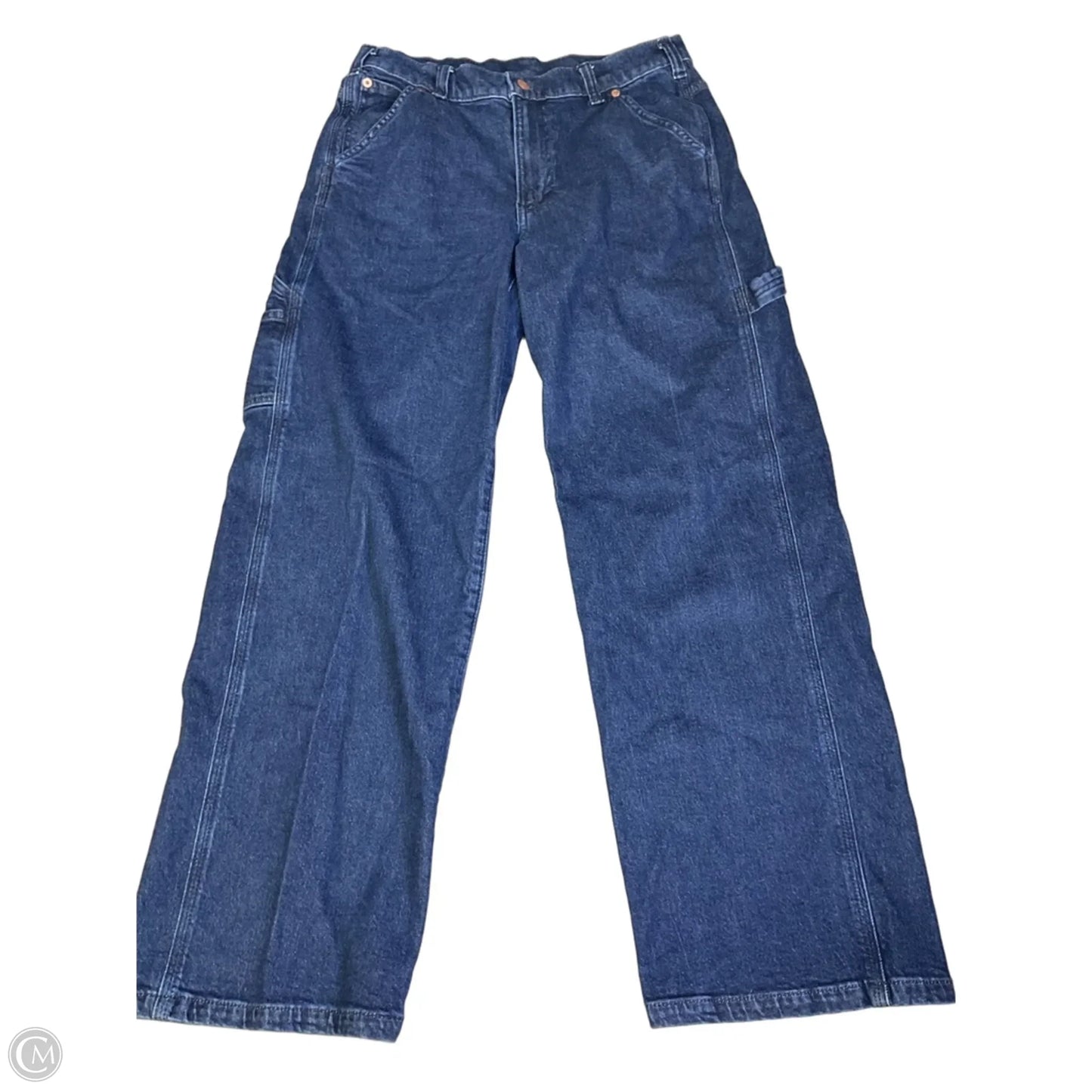 Jeans Wide Leg By Gap In Blue Denim, Size: 8