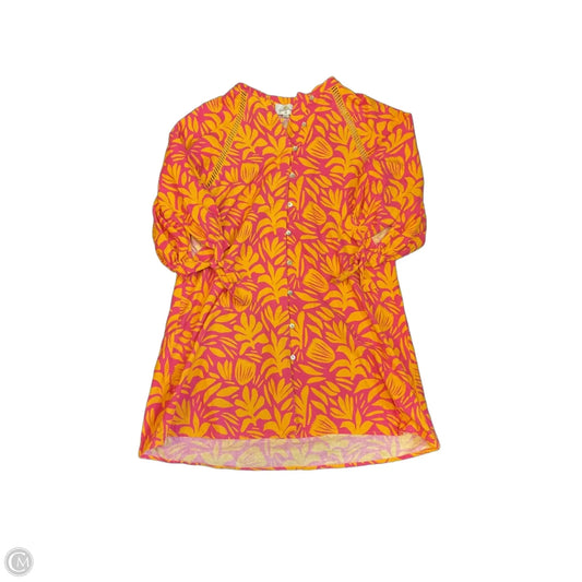 Dress Casual Short By Clothes Mentor In Orange & Pink, Size: Xs
