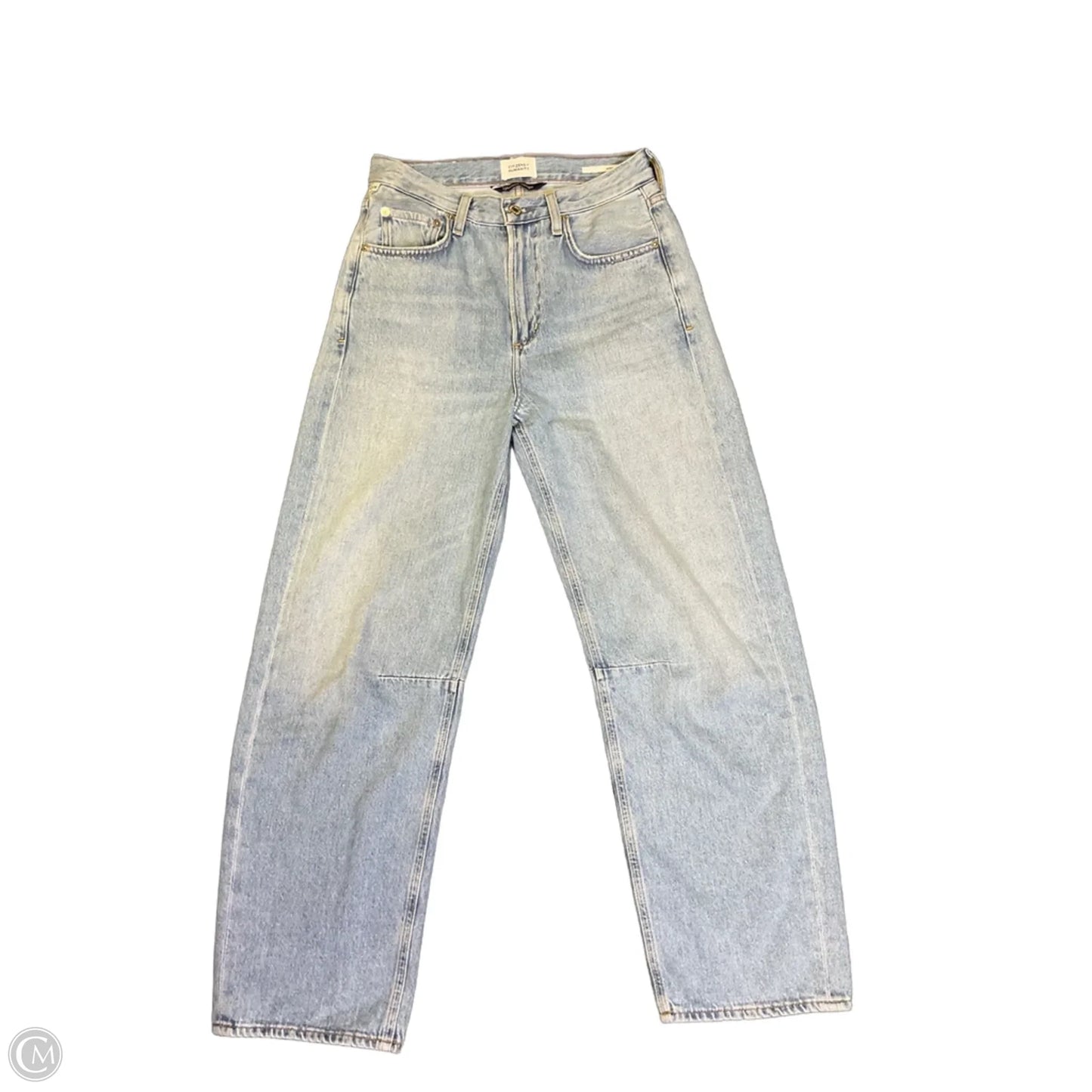 Jeans Wide Leg By Citizens Of Humanity In Blue Denim, Size: Xxs