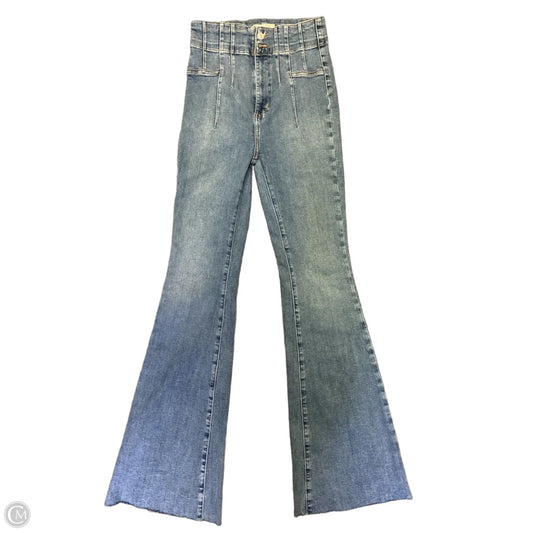 Jeans Flared By Free People In Blue Denim, Size: 8