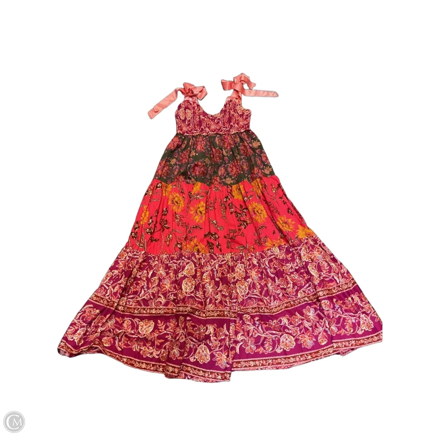Dress Casual Maxi By Free People In Floral Print, Size: M
