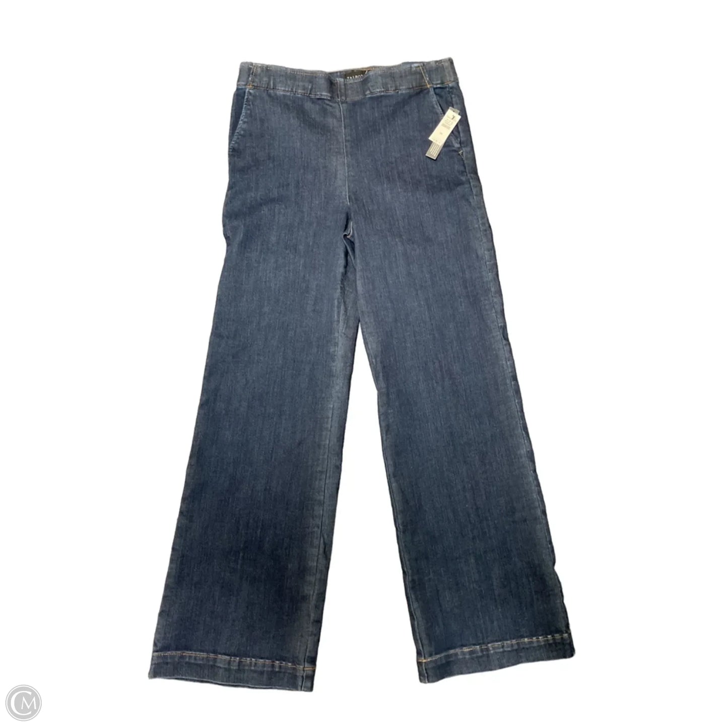 Jeans Wide Leg By Talbots In Blue Denim, Size: M