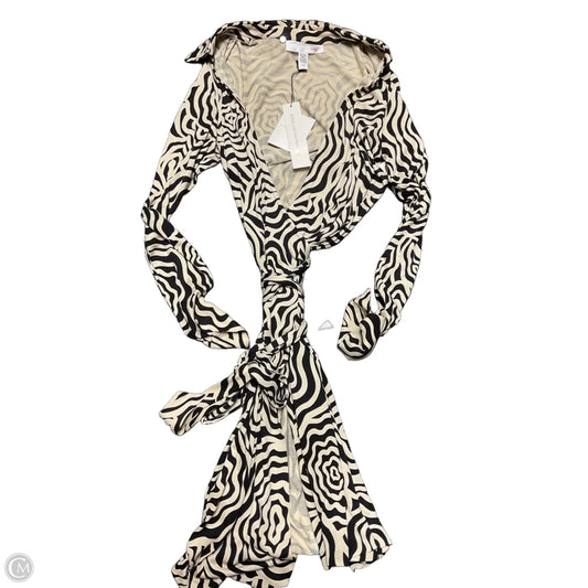 Dress Designer By Diane Von Furstenberg In Black & Cream, Size: 10