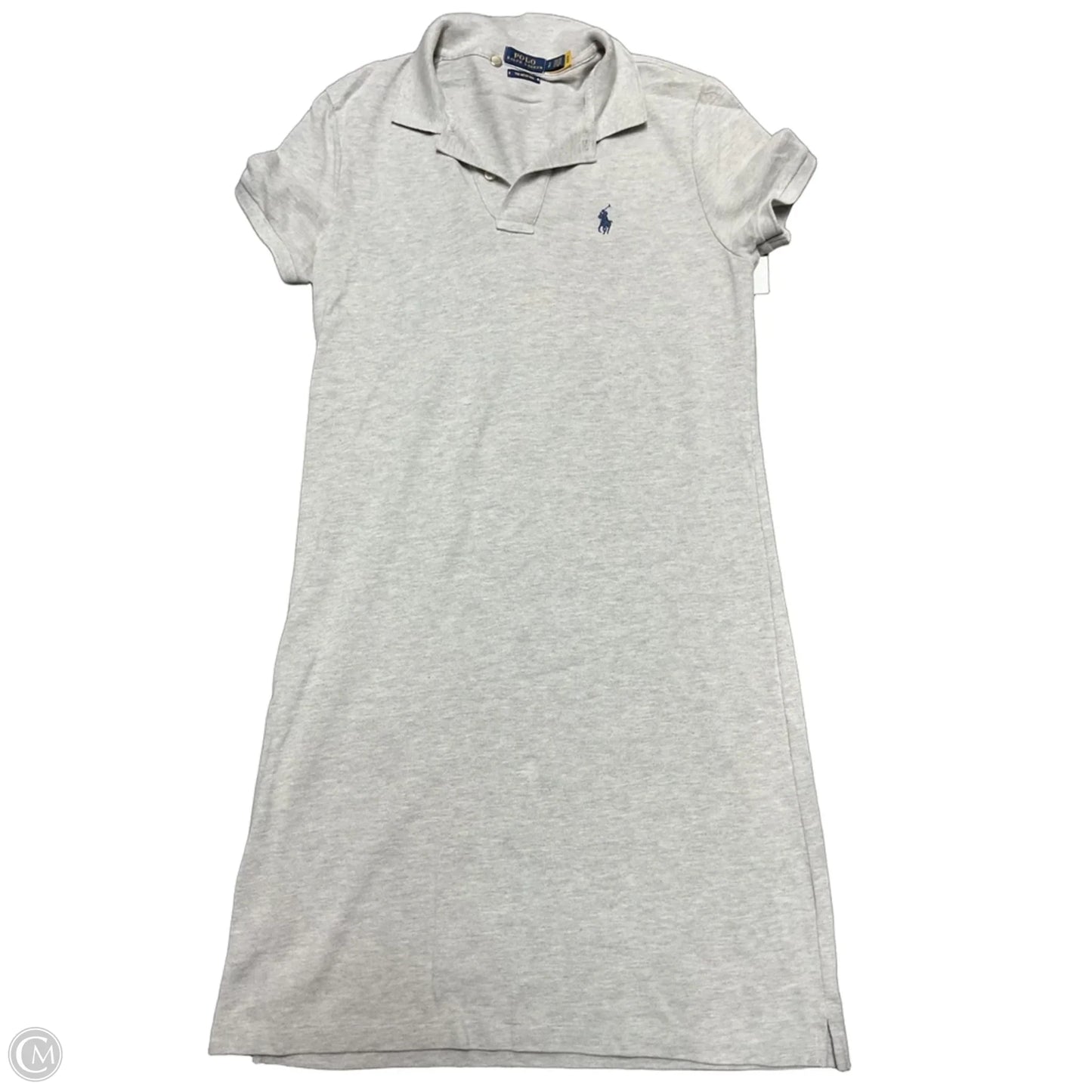 Dress Casual Midi By Polo Ralph Lauren In Grey, Size: S