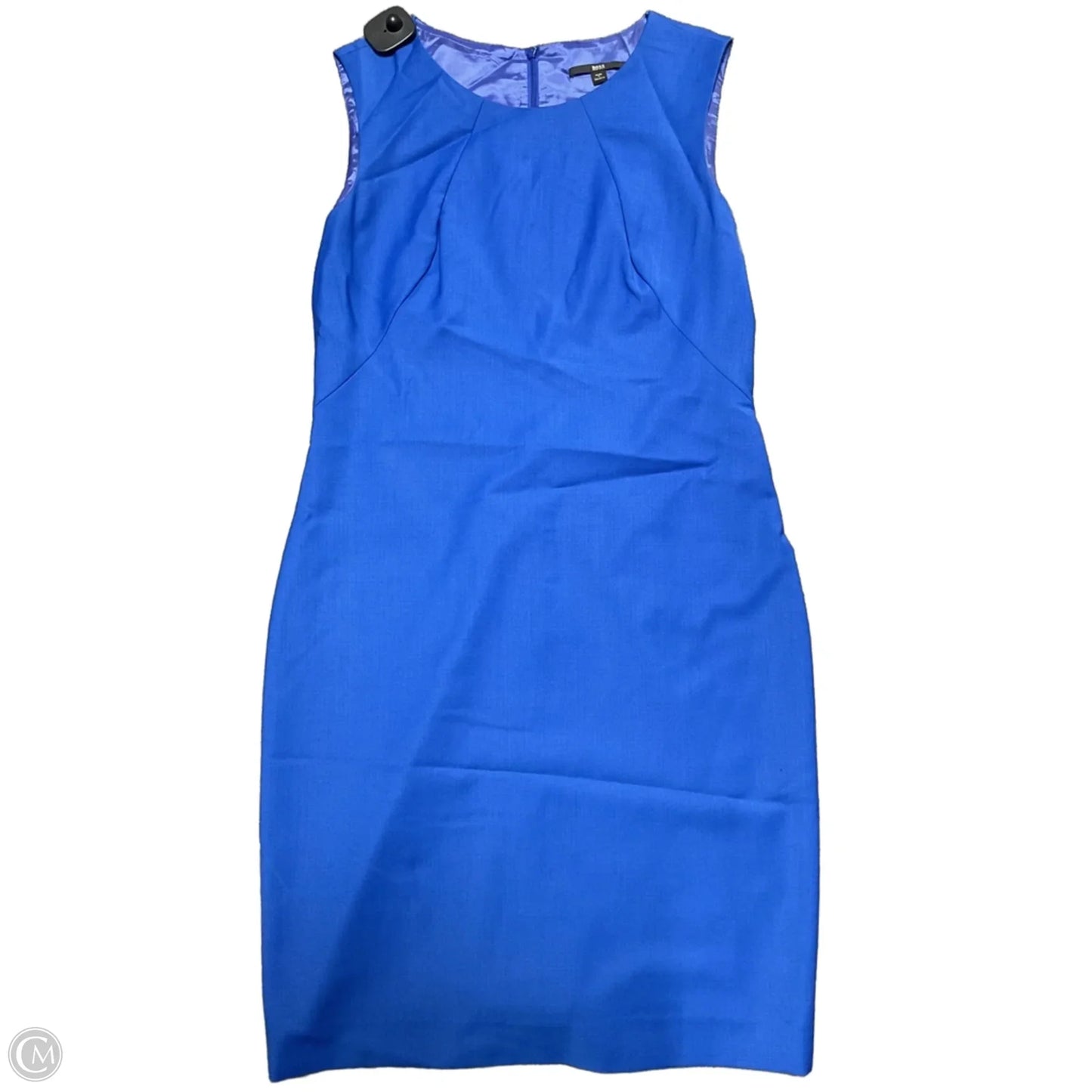 Dress Work By Hugo Boss In Blue, Size: S