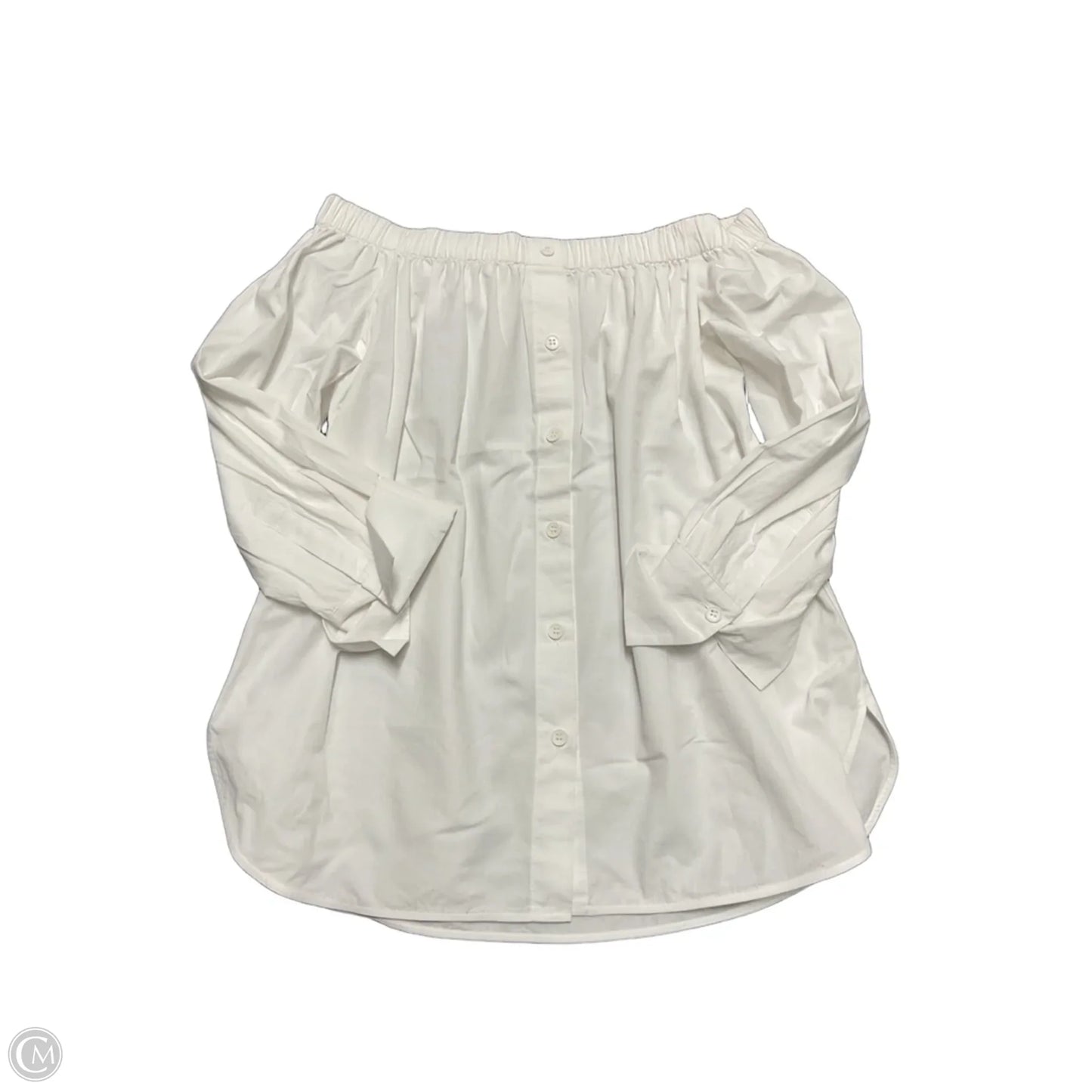 Top Long Sleeve By Zara In White, Size: Xs