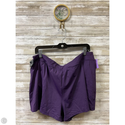 Athletic Skort By Lands End In Purple, Size: 16