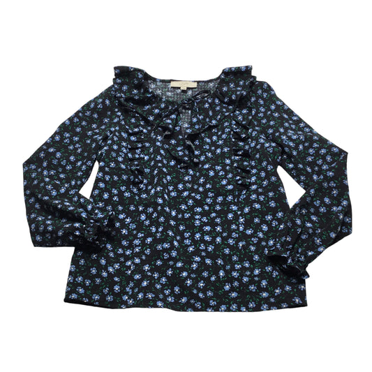 Top Long Sleeve By Loft In Blue & Green, Size: Xs