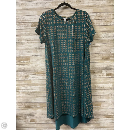 Dress Casual Midi By Lularoe In Teal, Size: Xl