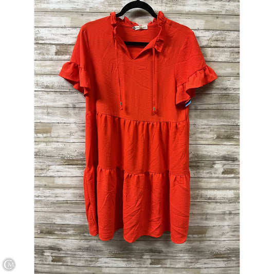 Dress Casual Short By Clothes Mentor In Orange, Size: L