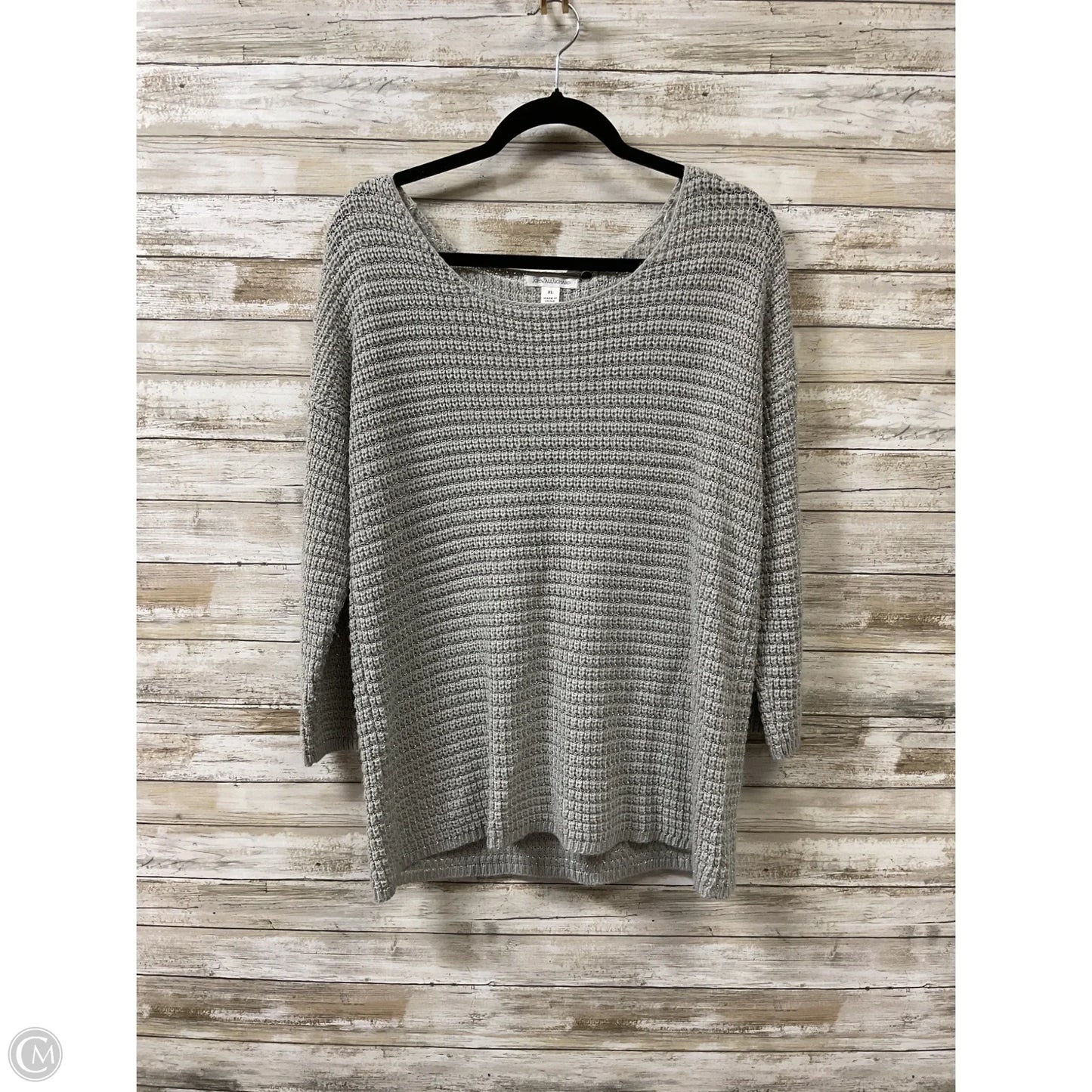 Sweater By Clothes Mentor In Grey, Size: Xl