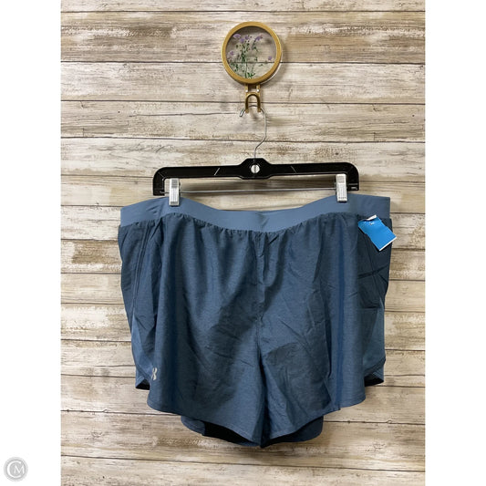 Athletic Shorts By Under Armour In Blue, Size: Xxl