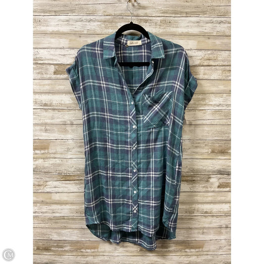 Dress Casual Midi By Bella Dahl In Blue & Green, Size: S