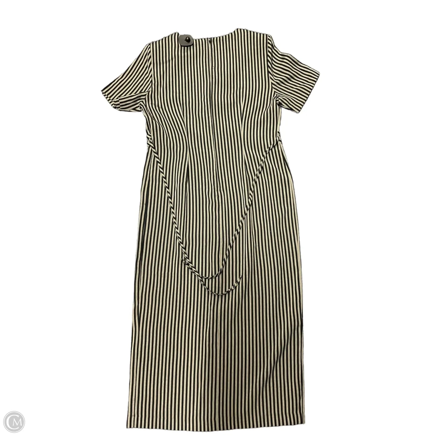 Dress Casual Maxi By Cmc In Black & Green, Size: 10