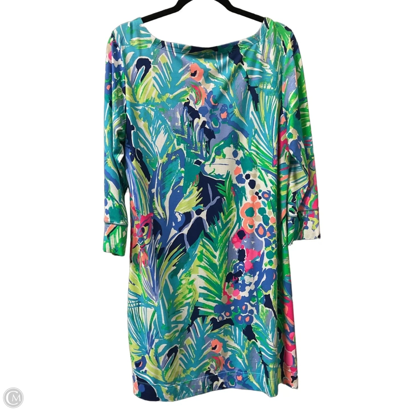 Dress Designer By Lilly Pulitzer In Blue & Green, Size: Xl