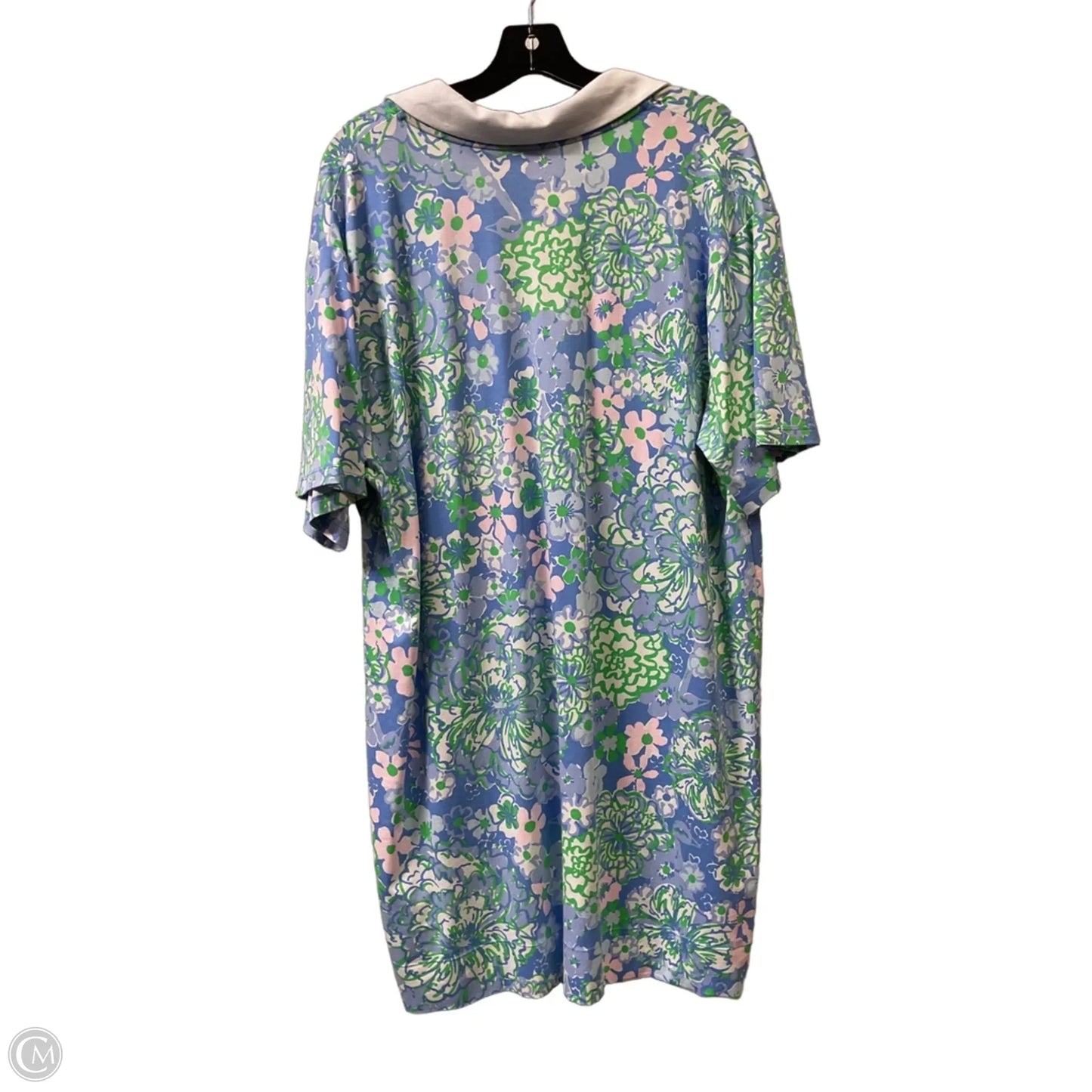 Dress Designer By Lilly Pulitzer In Blue & Green, Size: Xl
