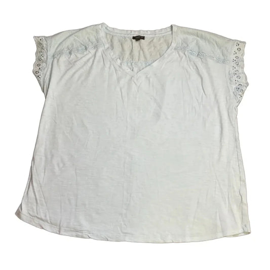 Top Short Sleeve By Talbots In Blue, Size: 1x