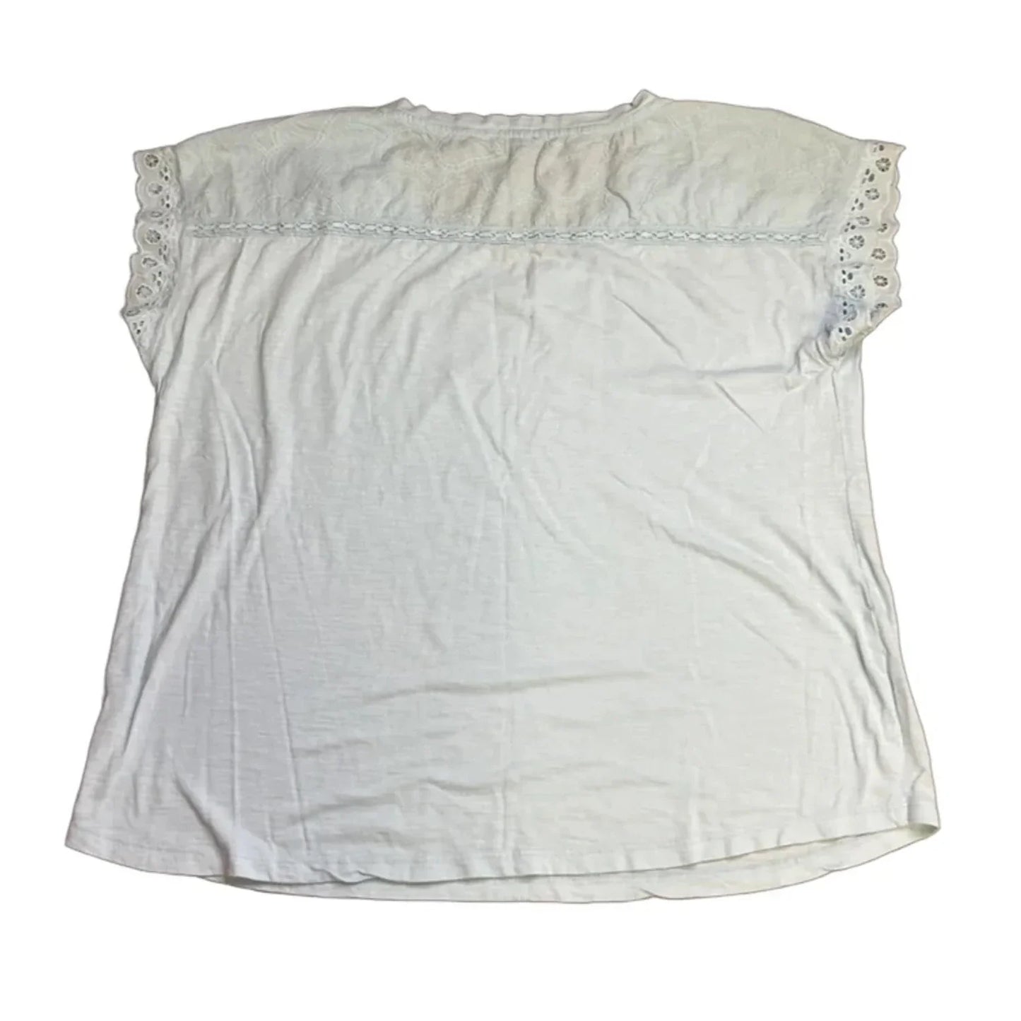 Top Short Sleeve By Talbots In Blue, Size: 1x