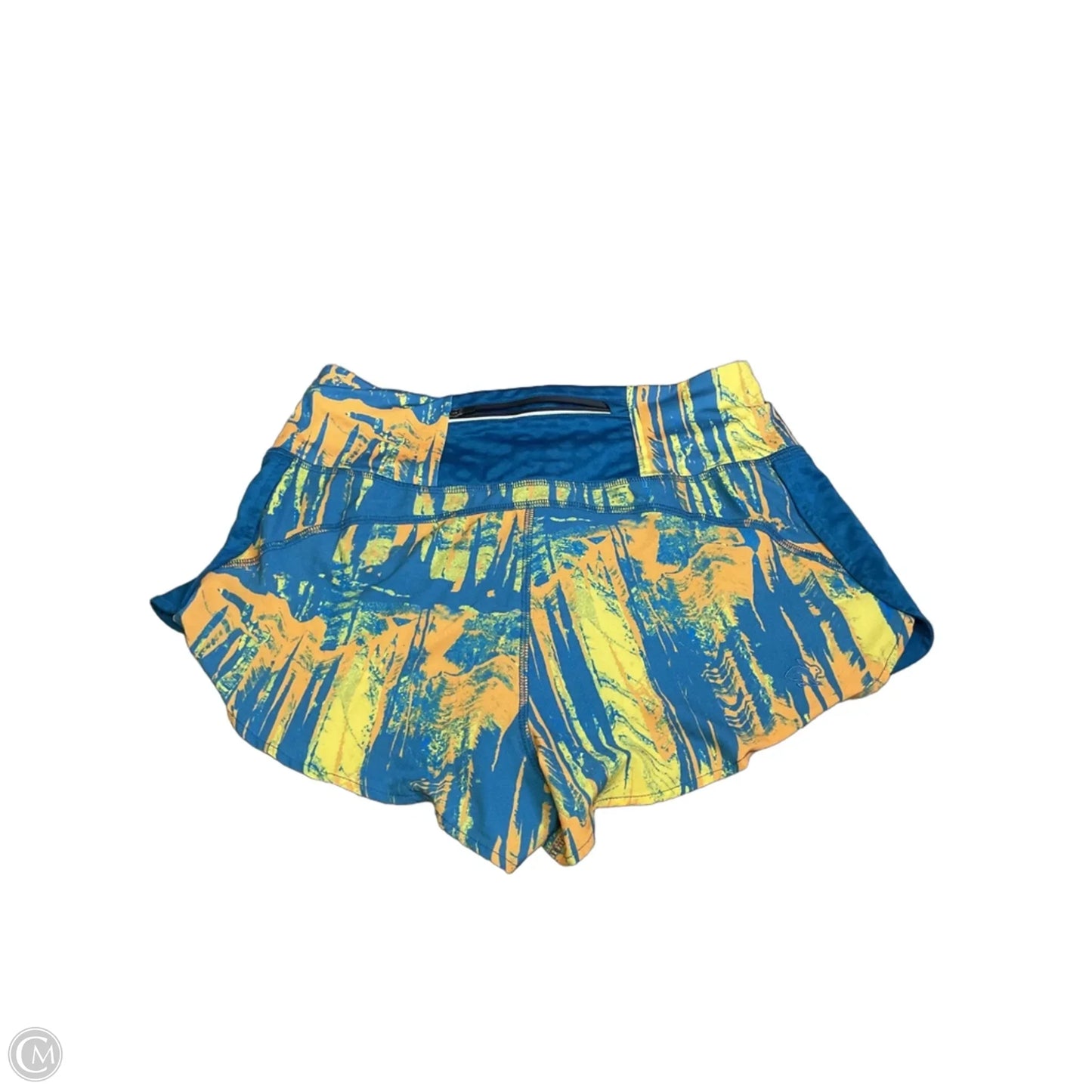 Athletic Shorts By Rabbit In Blue & Yellow, Size: M