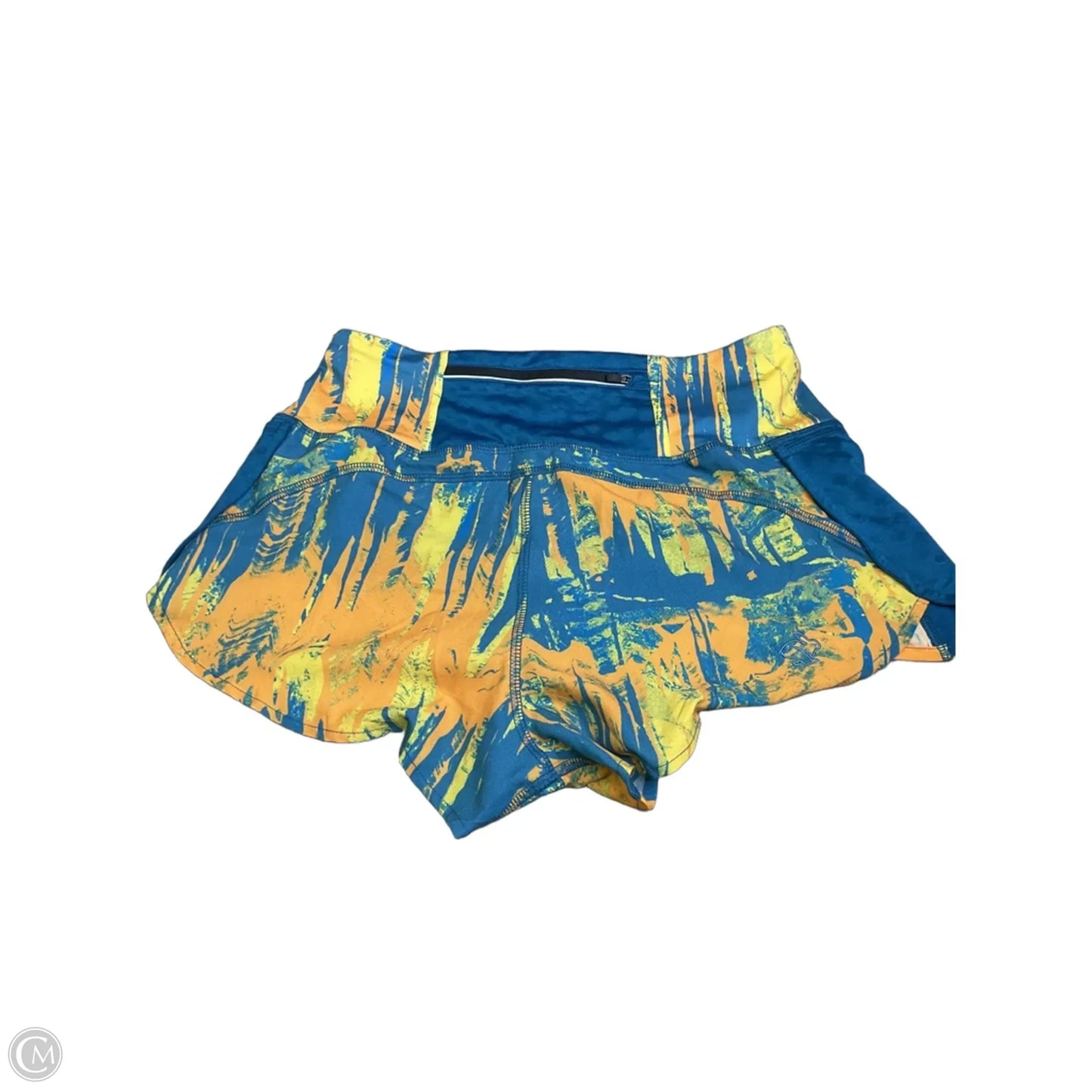 Athletic Shorts By Rabbit In Blue & Yellow, Size: S