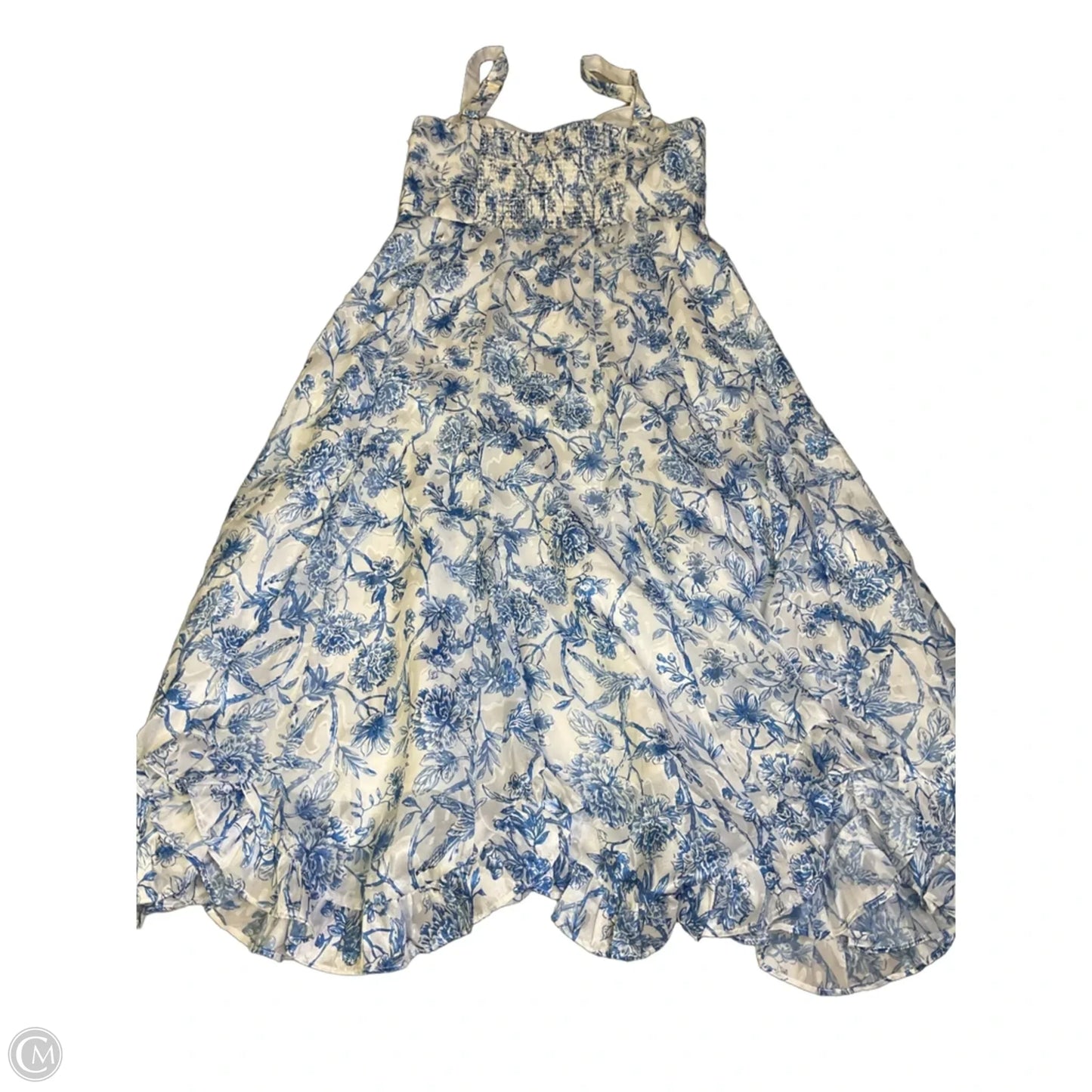 Dress Party Long By Hutch In Blue & White, Size: Mp