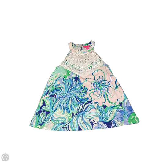 Top Sleeveless Designer By Lilly Pulitzer In Green & Pink, Size: Xxs