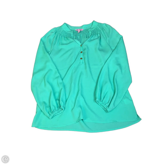 Blouse Designer By Lilly Pulitzer In Green, Size: Xs