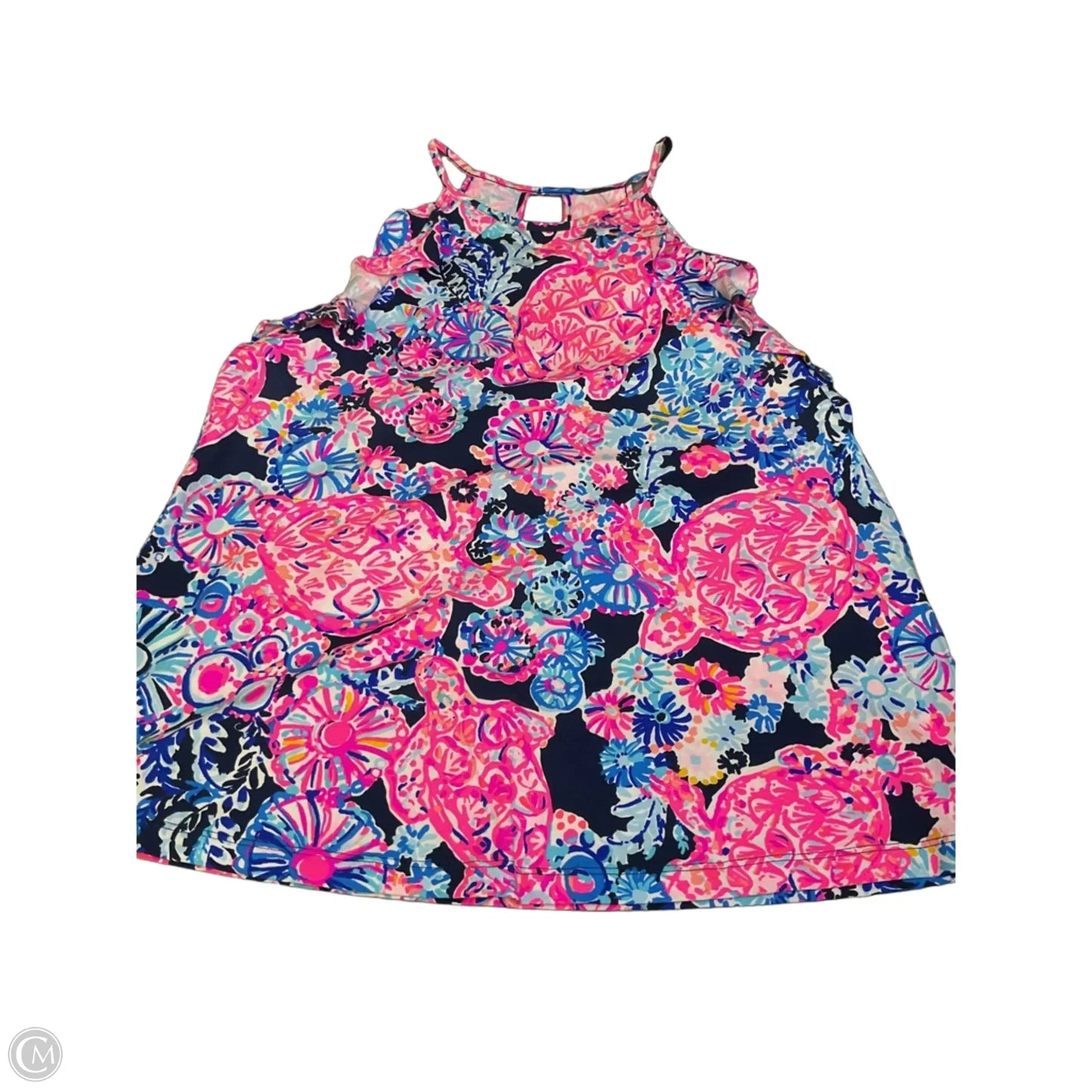 Top Sleeveless Designer By Lilly Pulitzer In Blue & Pink, Size: Xs