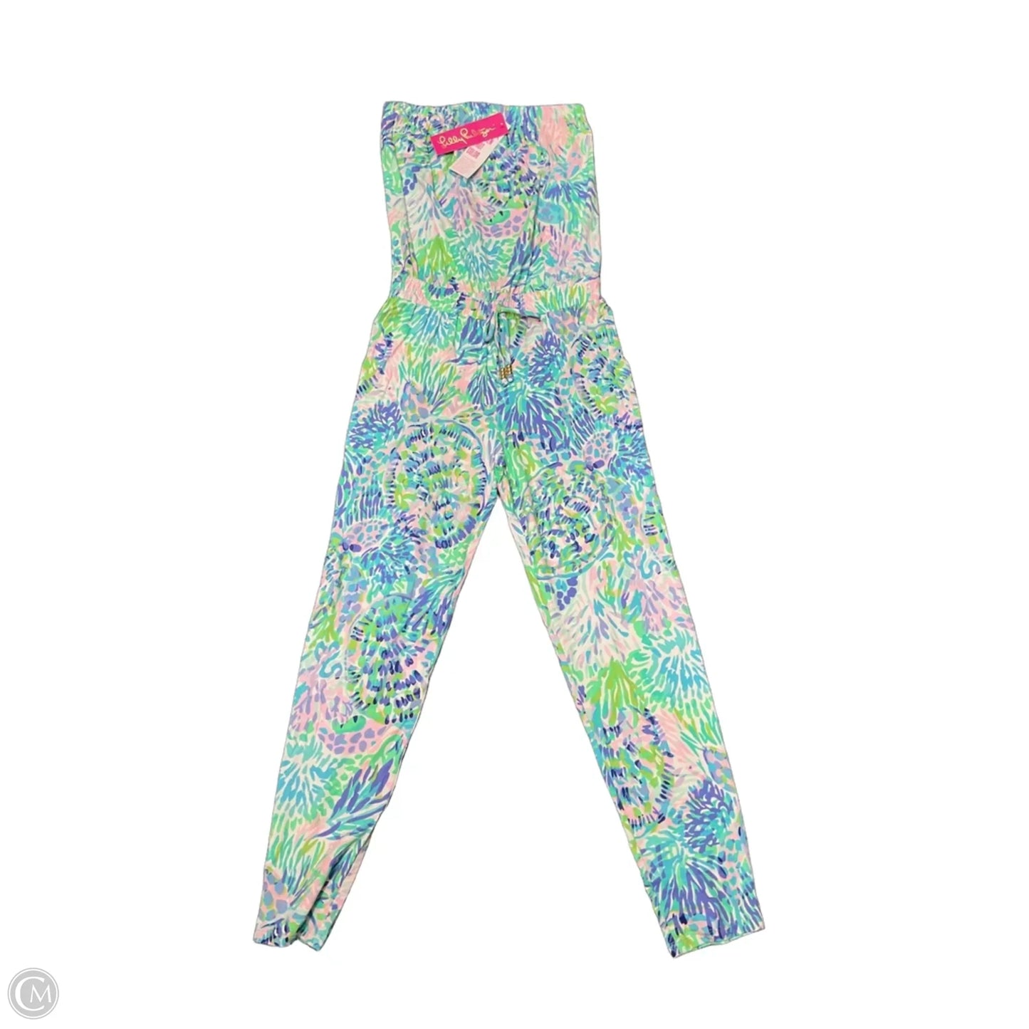 Jumpsuit Designer By Lilly Pulitzer In Blue & Green, Size: Xs