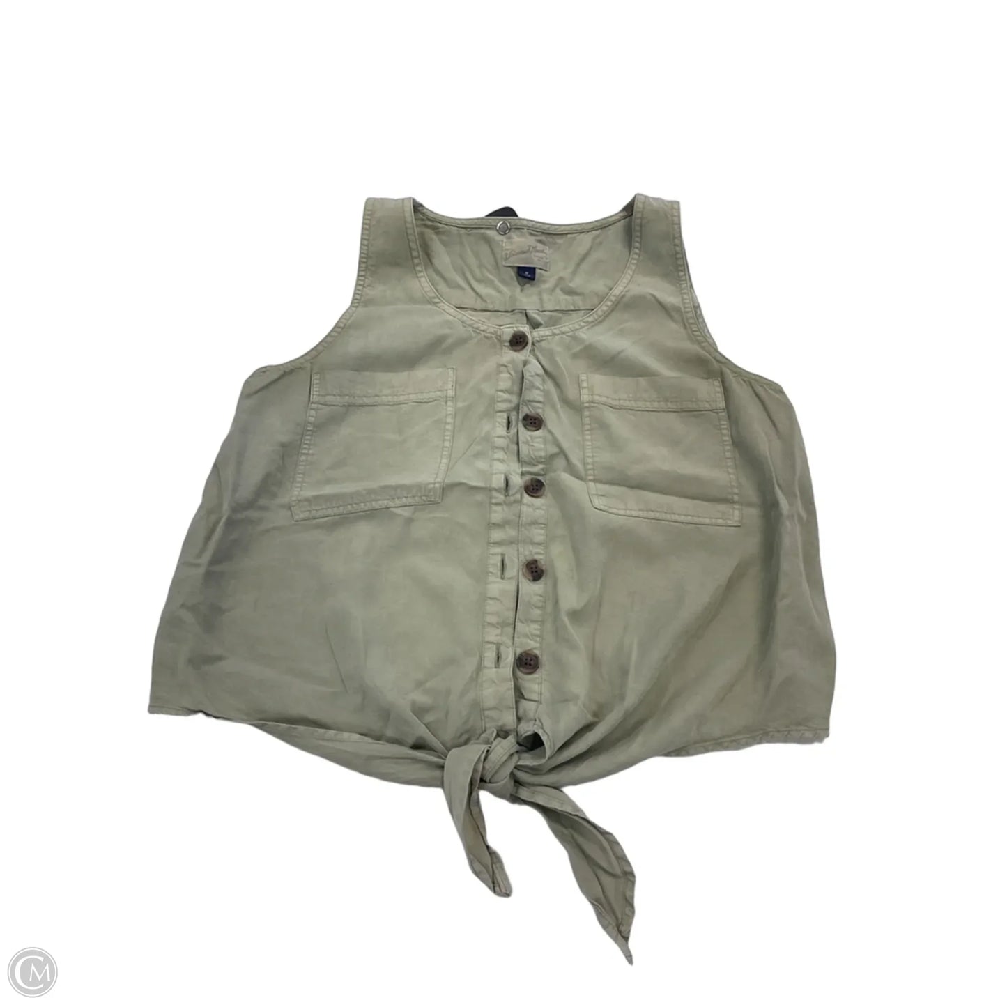Top Sleeveless By Universal Thread In Green, Size: M