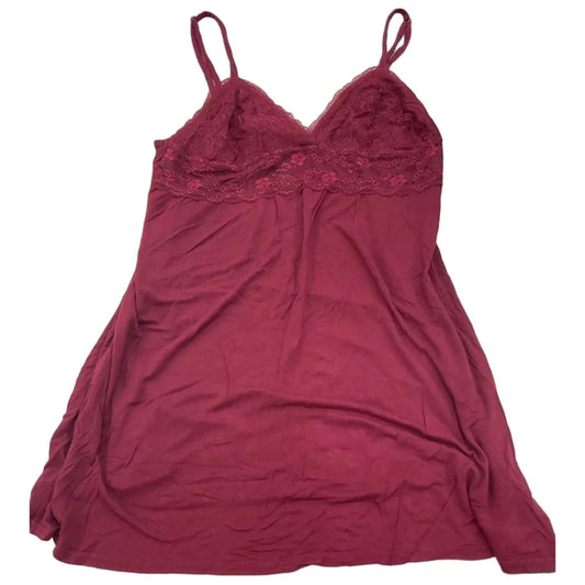 Nightgown By Clothes Mentor In Maroon, Size: L