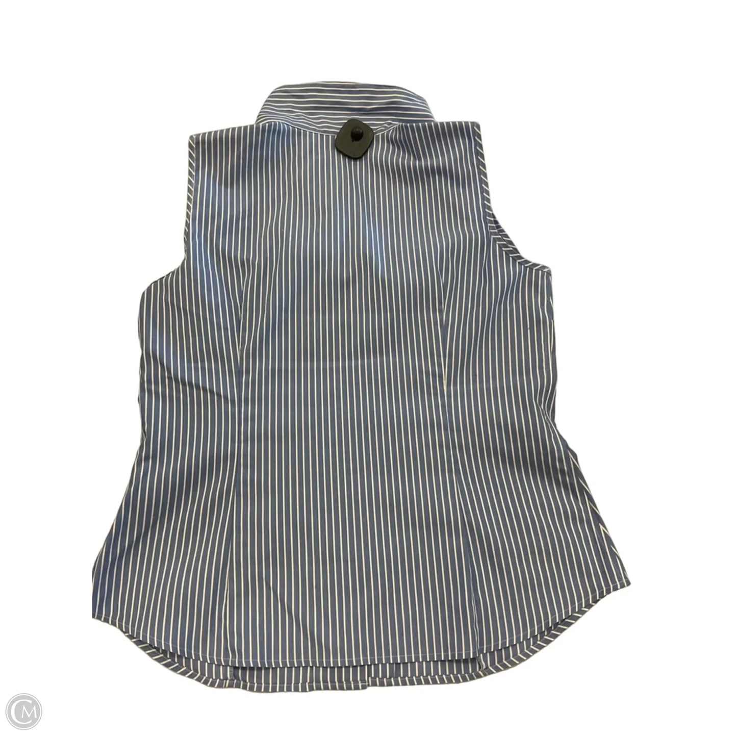 Top Sleeveless By Jones New York In Blue & White, Size: M