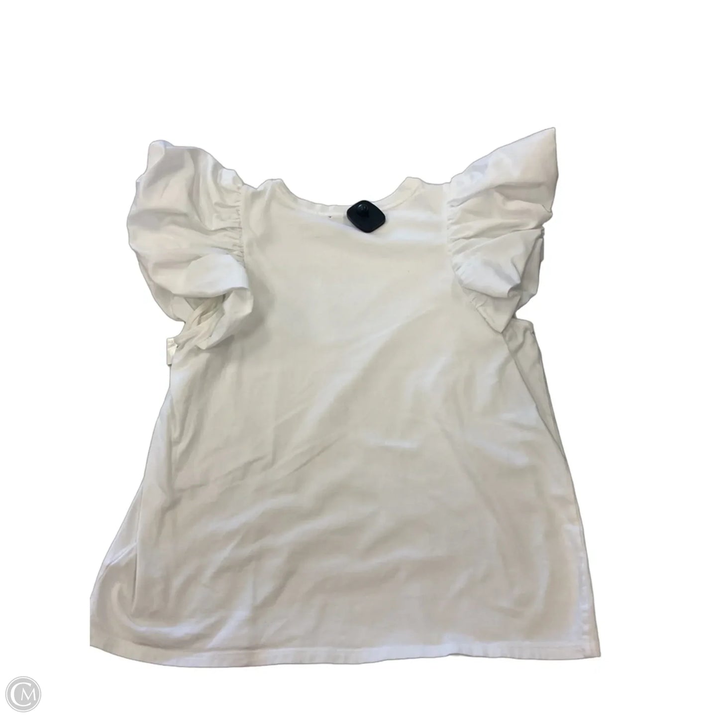 Top Short Sleeve By Express In White, Size: M