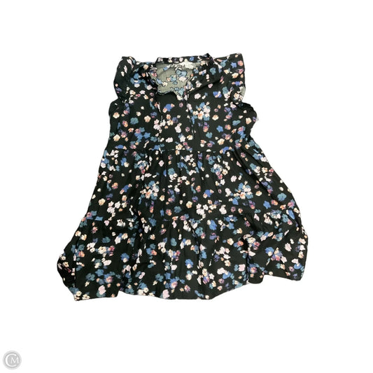 Dress Casual Short By Time And Tru In Floral Print, Size: Xl