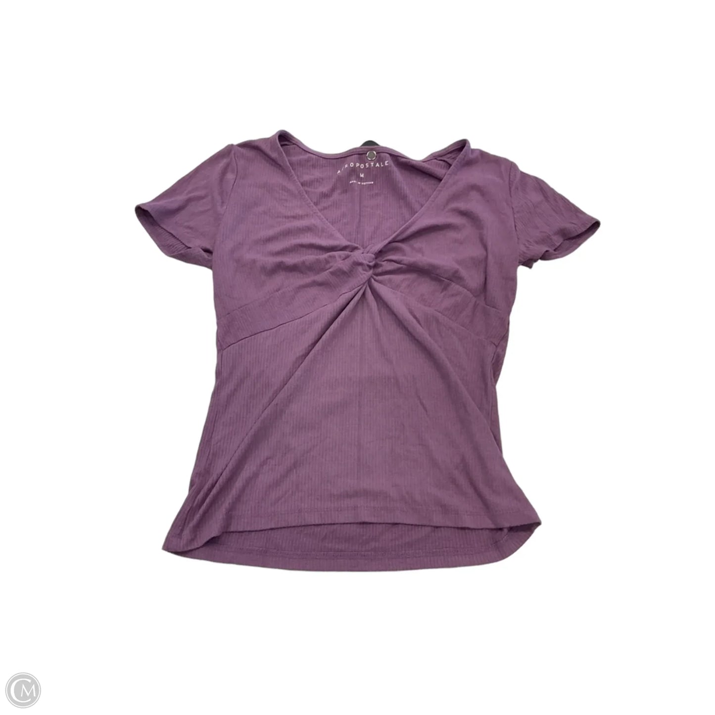Top Short Sleeve By Aeropostale In Purple, Size: M