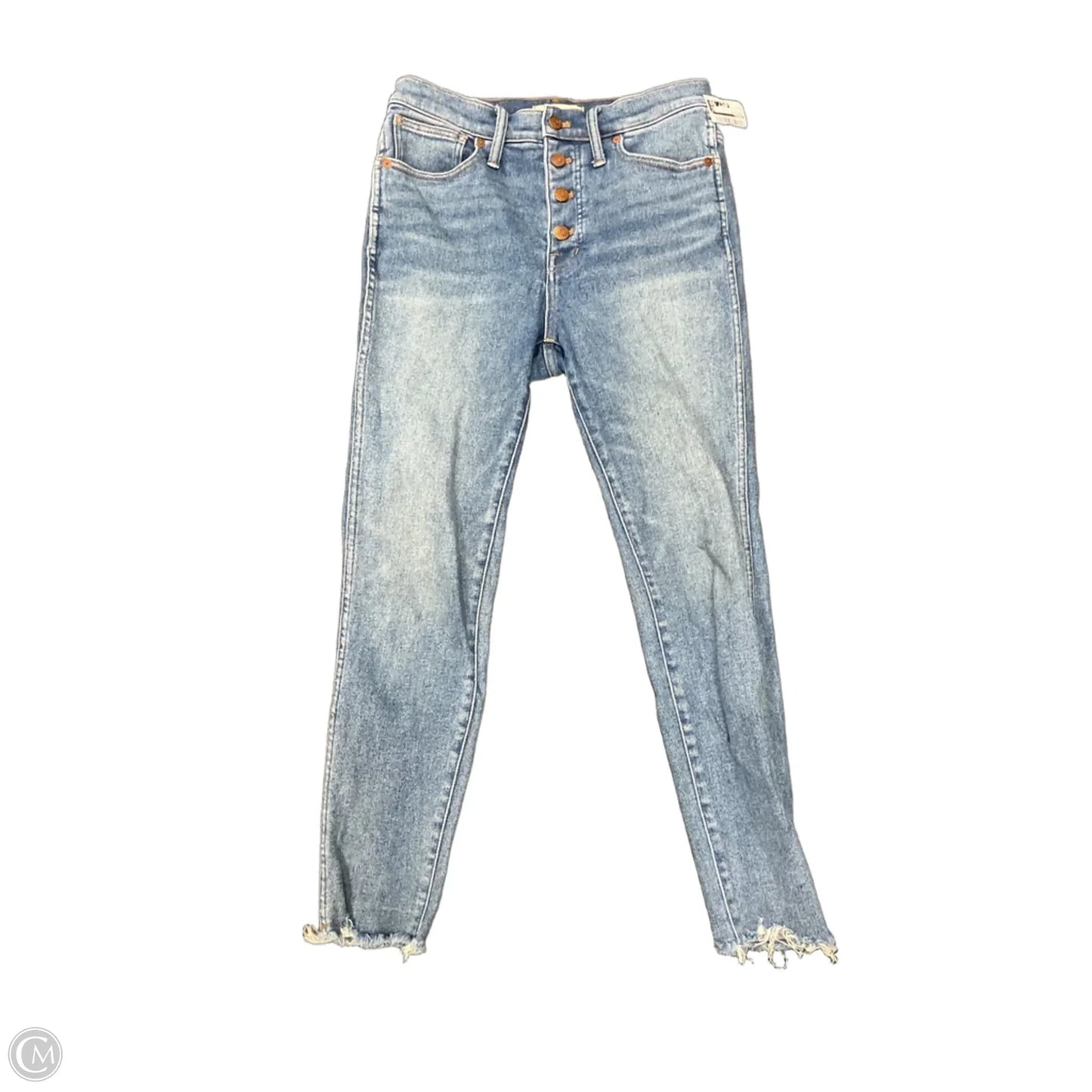 Jeans Skinny By Madewell In Blue Denim, Size: 8