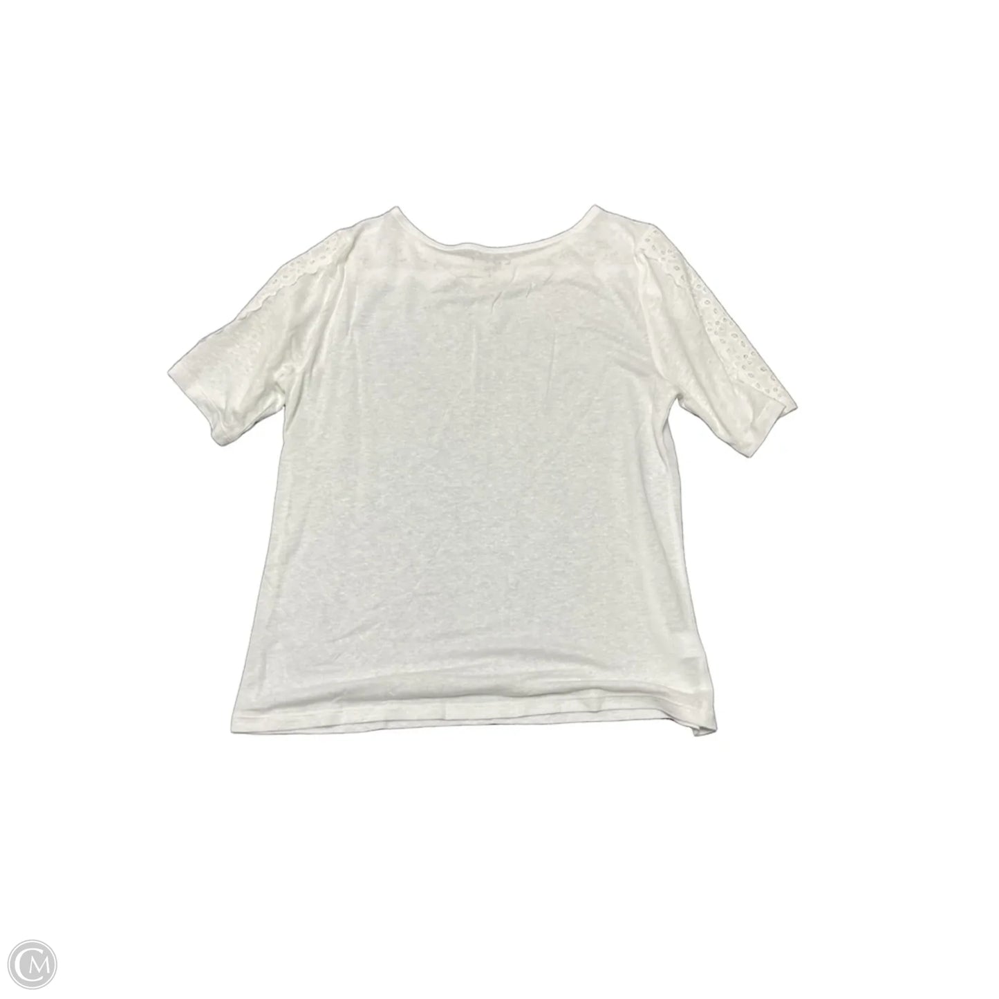 Top Short Sleeve By Loft In White, Size: S