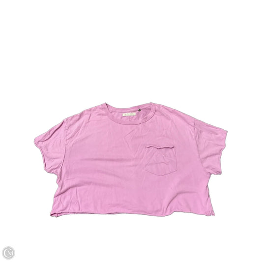 Top Short Sleeve By We The Free In Pink, Size: L