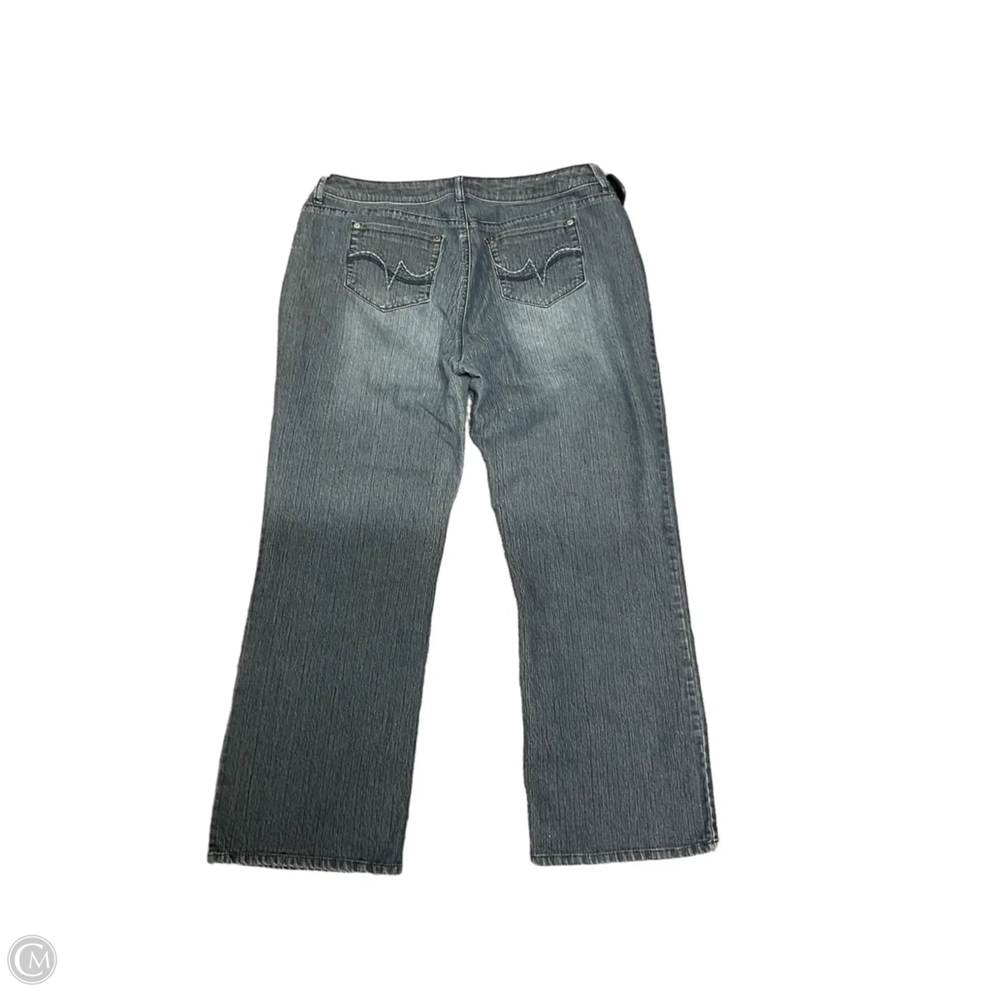 Jeans Straight By Kim Rogers In Blue Denim, Size: 14p