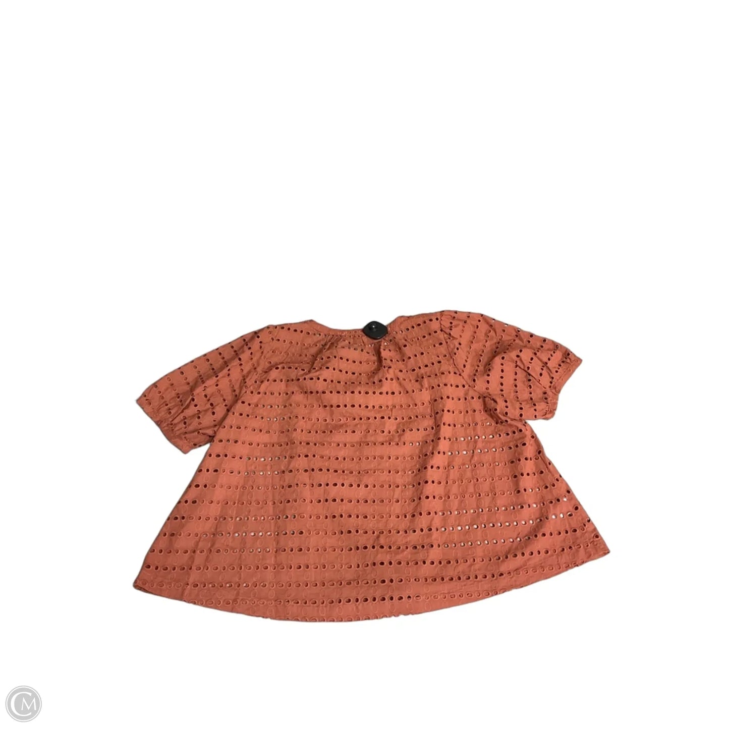 Top Short Sleeve By Loft In Brown, Size: Lp